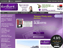 Tablet Screenshot of ecriture-et-tampon.com